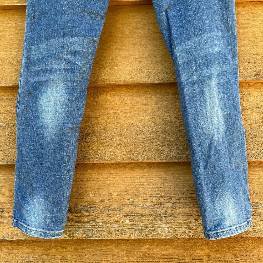 Hudson Skinny Mid-Rise Blue Medium Blue Denim Girls Size 12 - Picture 9 of 12